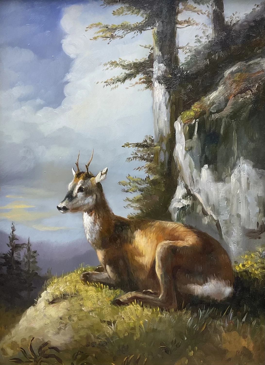 Capriolo sdraiato